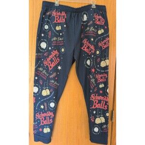Pajama Lounge Pants Men's Size 3XL-SNL Skit "Schweddy Balls" Funny Holiday Gift